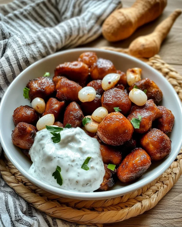 Cchicken hampignons mit Knoblauch Soße aus dem Aifryer