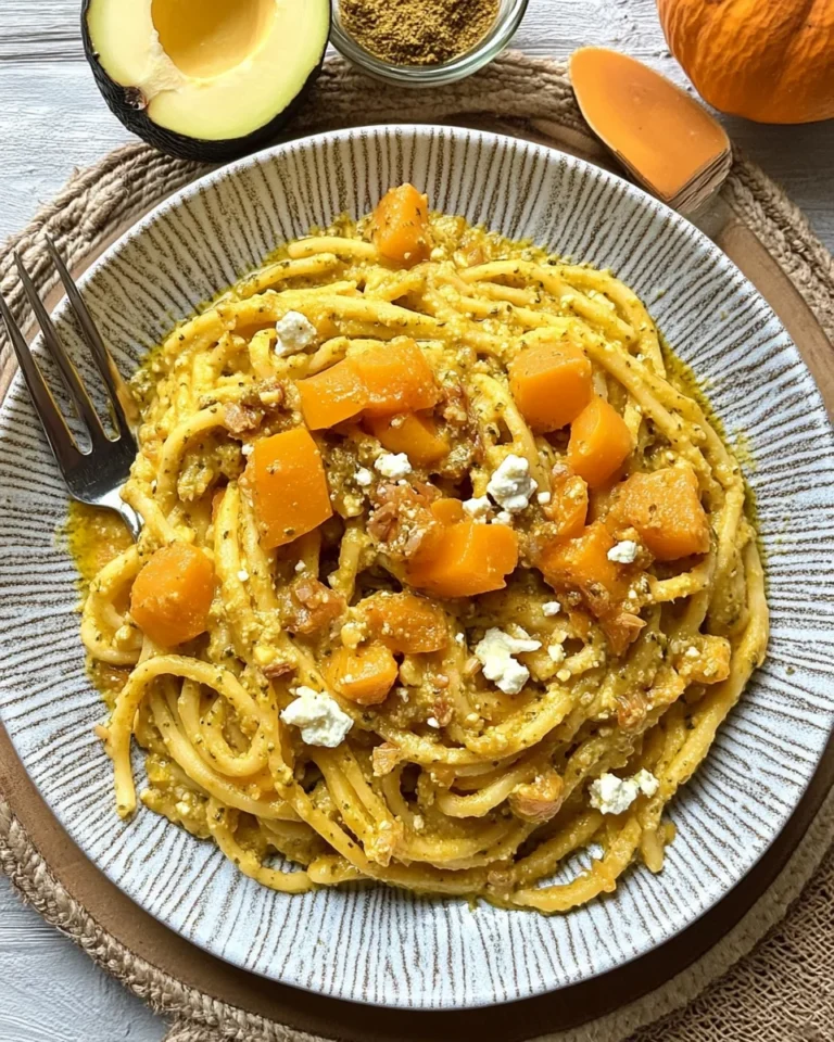 Einfache Kürbis Pesto mit Fetakäse - schnell gemacht