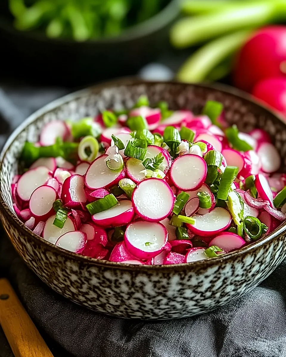 Einfacher Radieschensalat