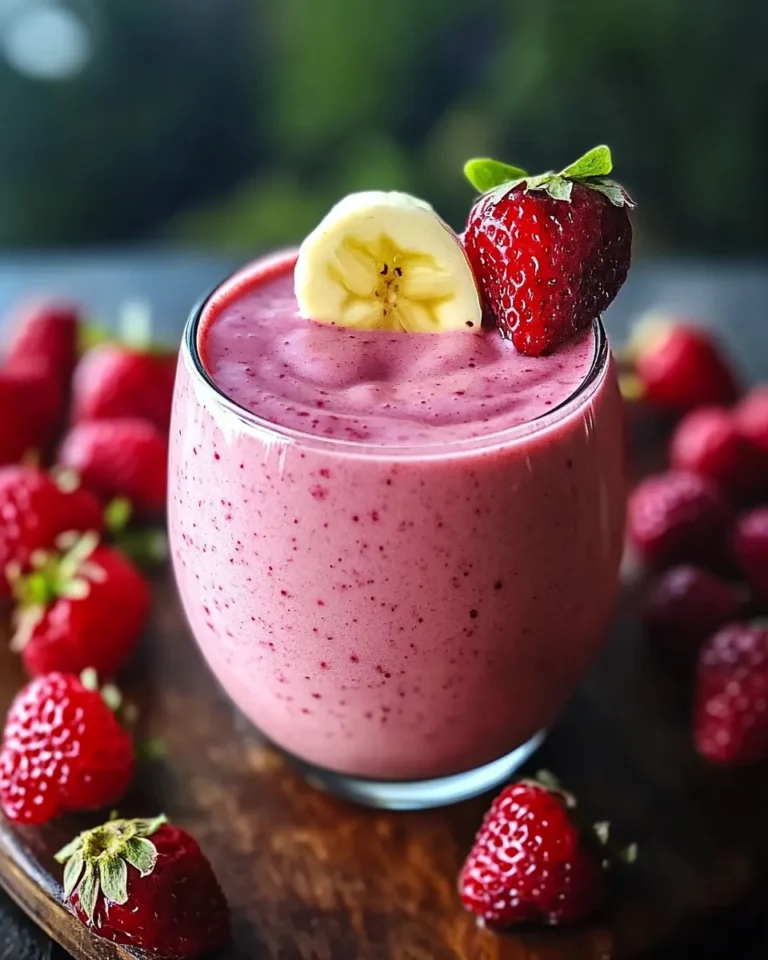 Erdbeer-Smoothie mit 3 Zutaten