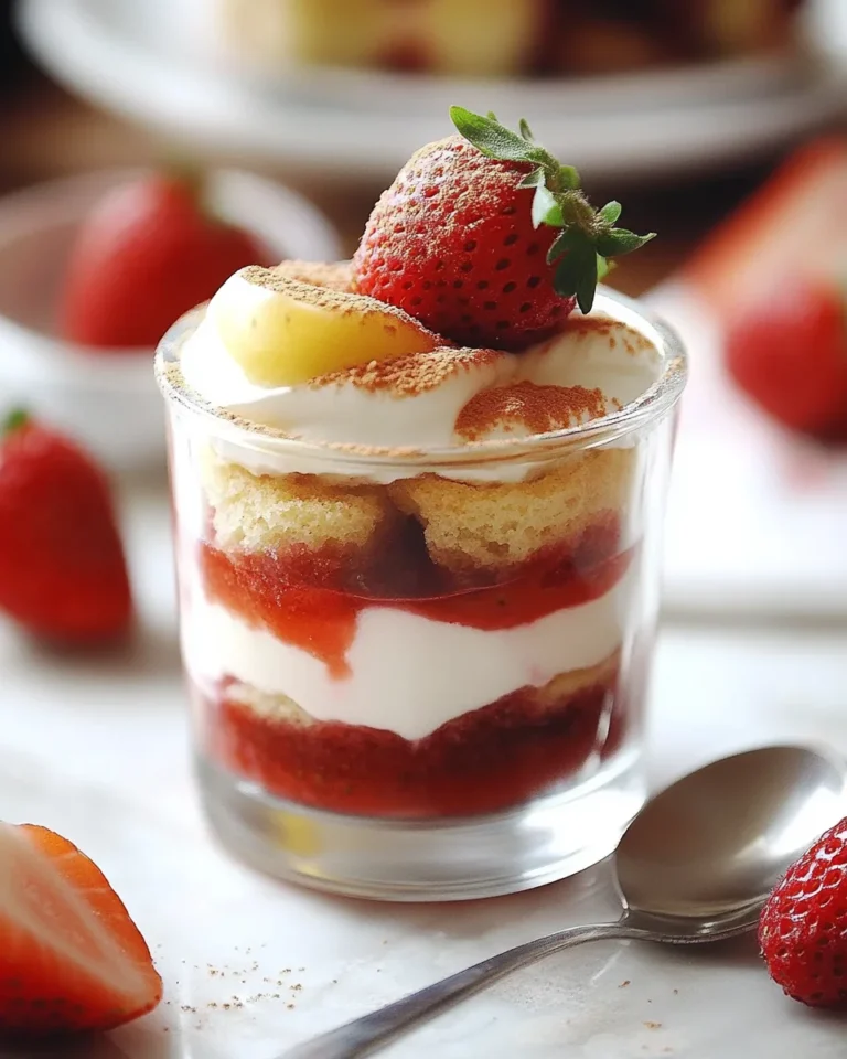 Erdbeer-Tiramisu im Glas