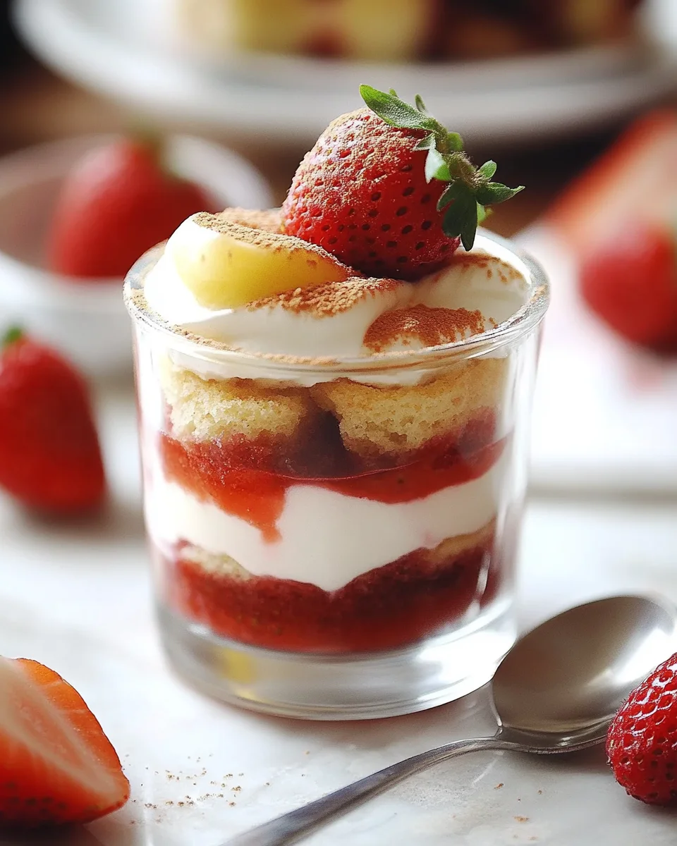 Erdbeer-Tiramisu im Glas