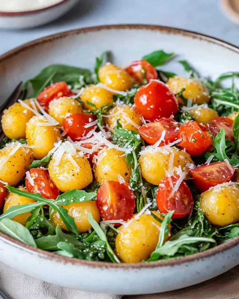 Gnocchi Salat mit Pesto