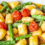 Gnocchi mit Pesto & grünem Spargel (einfaches Rezept)
