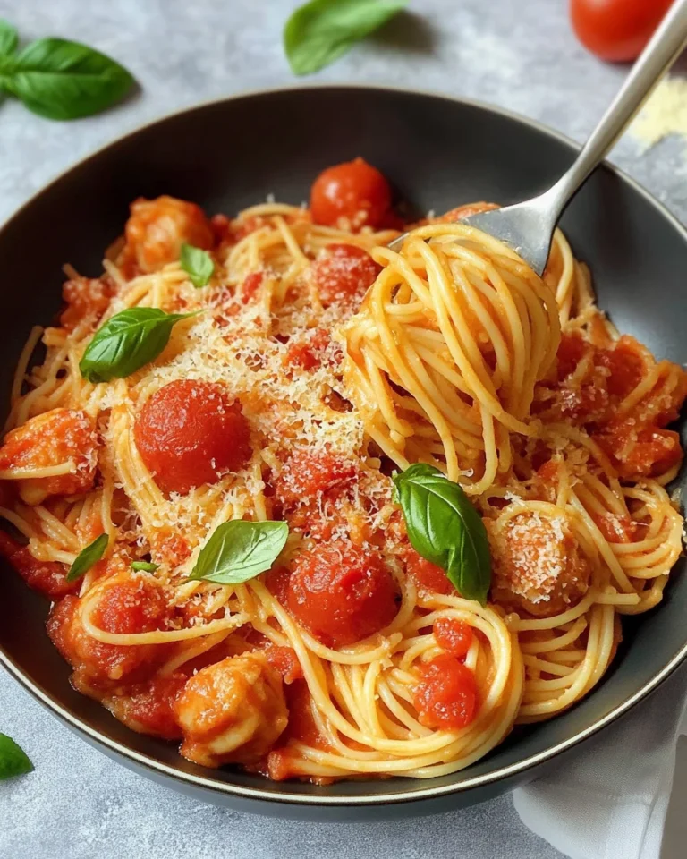 Hackbällchen Pasta Rezept mit Tomatensoße