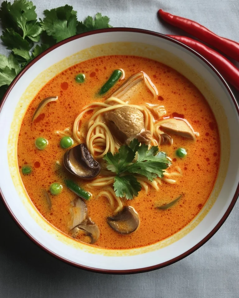 Hähnchen Curry Suppe