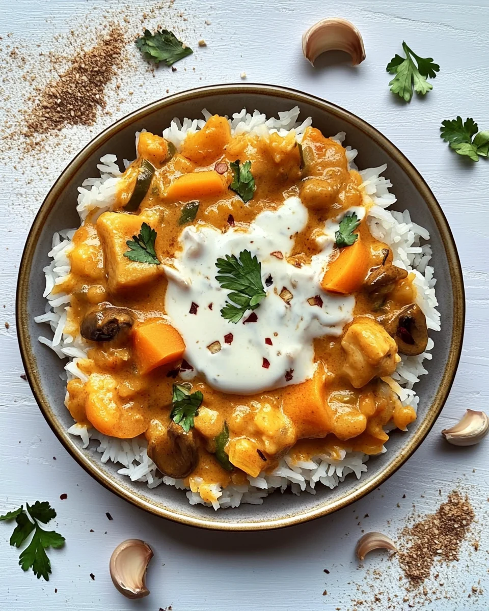 Hähnchen Kokos Curry