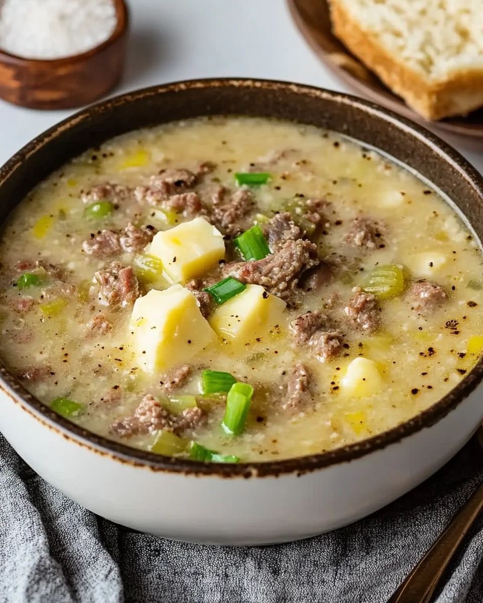 Käse-Lauch-Suppe