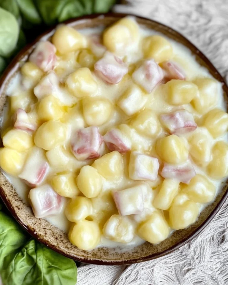 Käse Sahne Soße Gnocchi