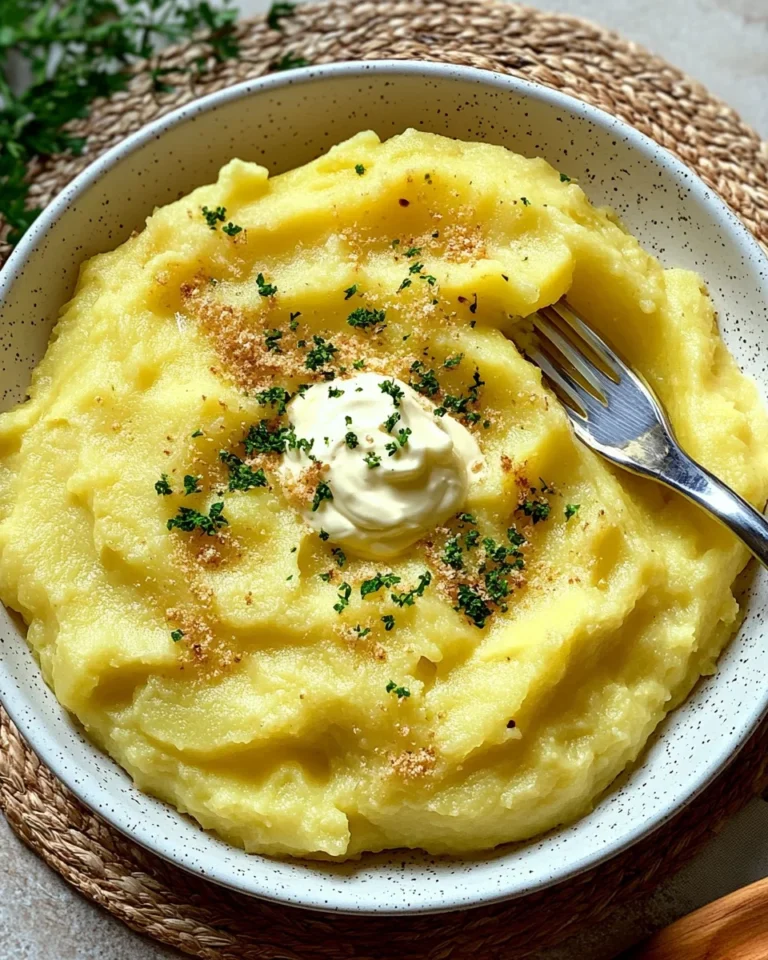 Kartoffelstampf mit Creme fraiche