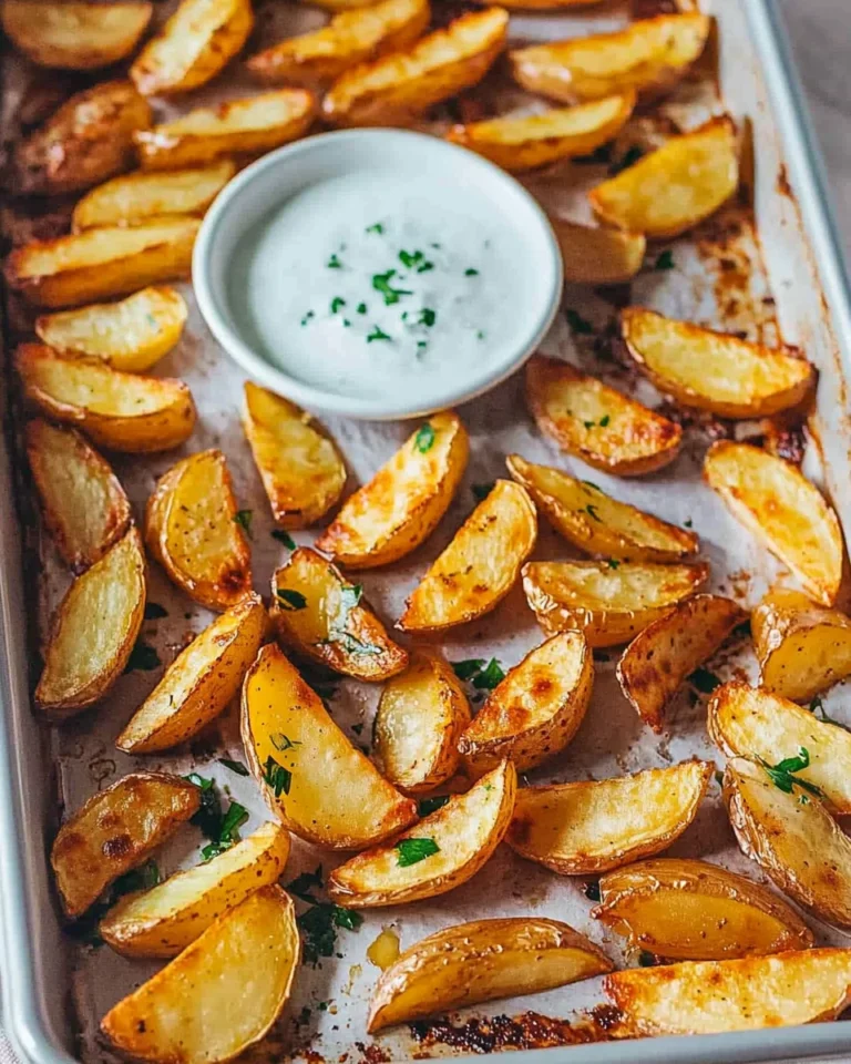 Knusprige Kartoffelspalten im Ofen