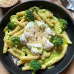 Pasta mit Burrata und Brokkoli