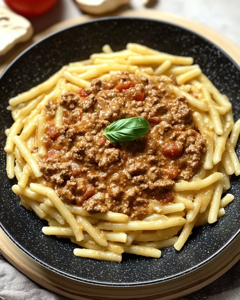 Pasta mit Hackfleischsoße