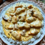 Putengeschnetzeltes mit Frischkäse