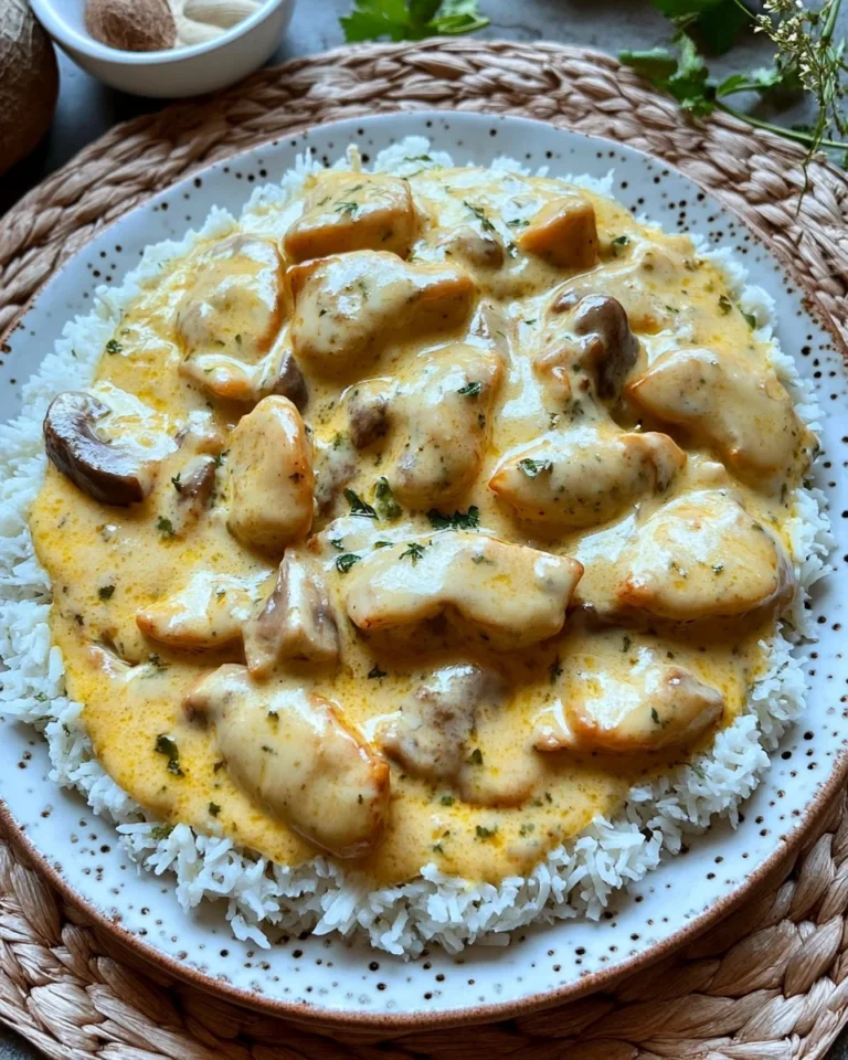 Putengeschnetzeltes mit Frischkäse