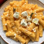 Scharfe Gemüse Feta Pasta