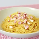 Spaghetti Carbonara mit Sahne (einfaches und schnelles Pasta Rezept)