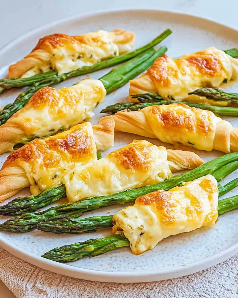 Spargel im Blätterteig mit HähnchenHähnchenHähnchenHähnchenschinken & Käse
