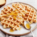 Waffeln mit Apfelmus statt Zucker