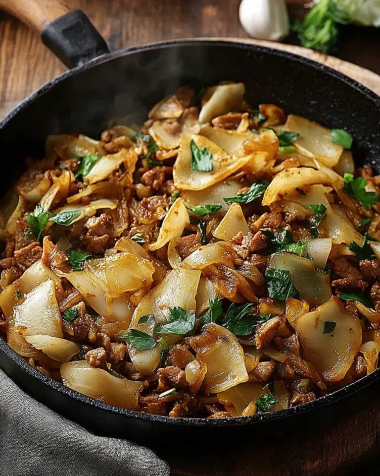 Weißkohl-Hackfleisch-Pfanne
