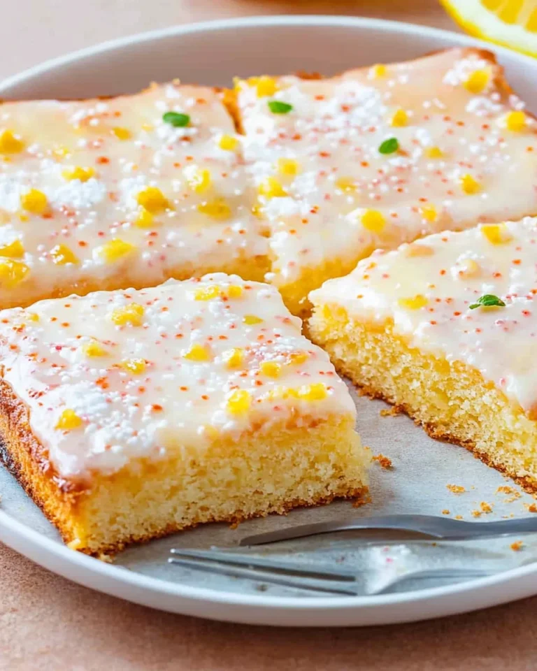 Zitronenkuchen vom Blech - saftig & einfach