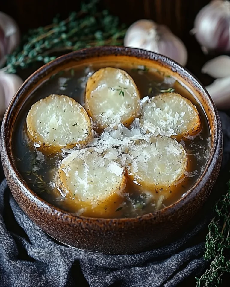 Zwiebelsuppe nach französischer Art